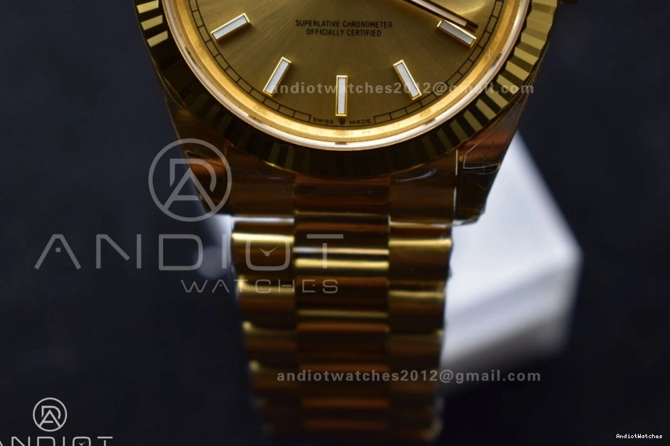 228238 (Gain 1:1 40 Weight) President 661 Gold Best THBF Bracelet Edition QuickDry on Date YG Dial Day VR3255 0325